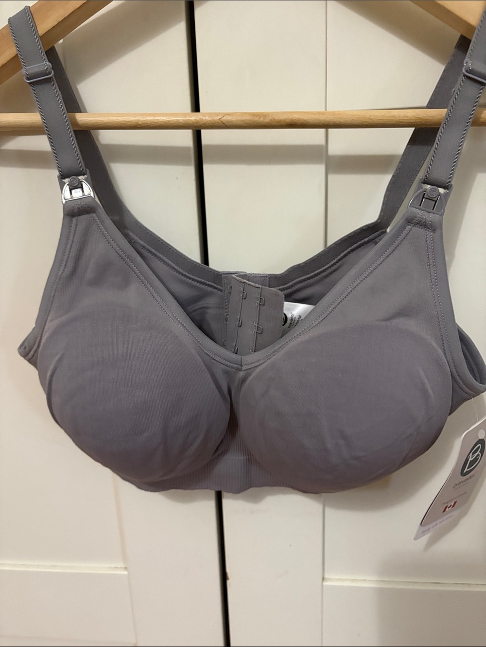 New Bravado Grey Wireless Nursing - Body Silk Seamless